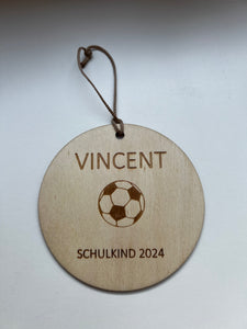 HOLZANHÄNGER für Schultüte personalisiert