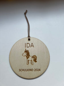 HOLZANHÄNGER für Schultüte personalisiert