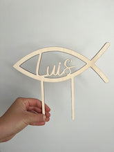 Laden Sie das Bild in den Galerie-Viewer, Cake Topper personalisiert FISCH