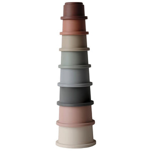 Mushie Stapelturm HYGGE RAINBOW